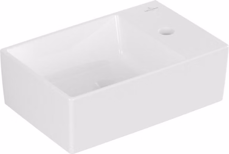 Villeroy & Boch Memento 2.0 lave-mains, 1 trou pour robinet, sans trop-plein, poli, 400x260mm, 43234G01, 43234G01