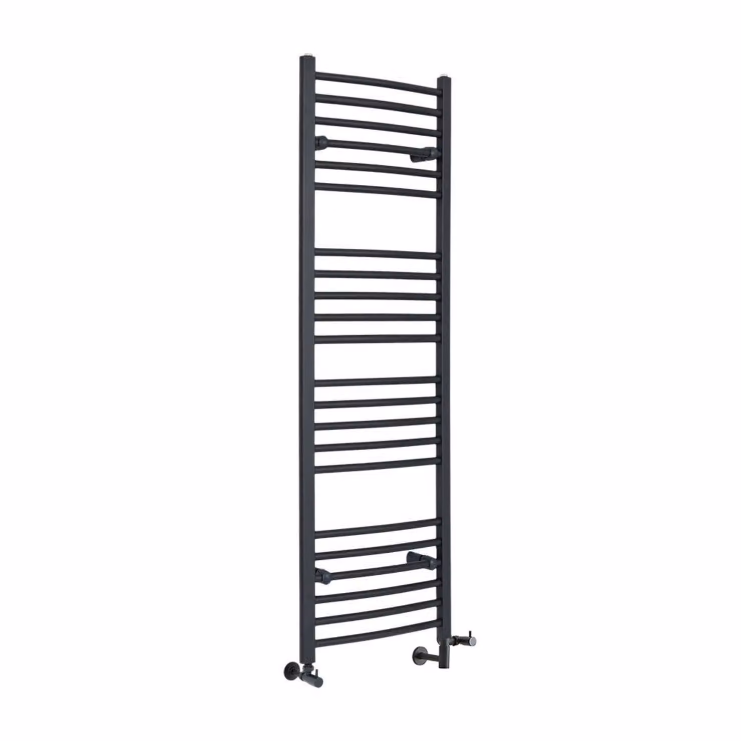 Scaldasalviette Misto Curvo - Termoarredo Bagno Antracite - 1600 x 500mm - 640W - Artle