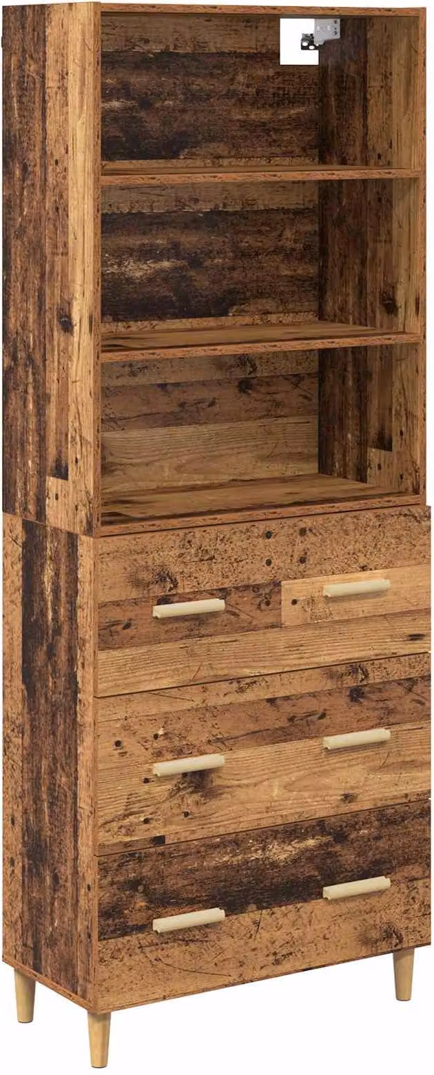 Credenza Legno vecchio 69,5 x 32,5 x 180 cm Legno multistrato