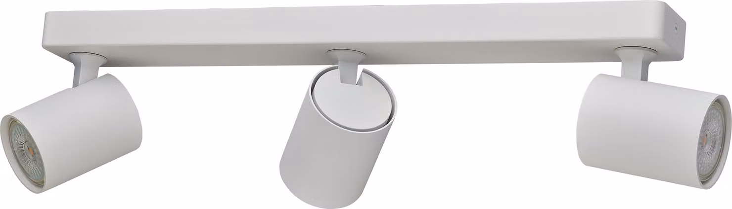 Oktaplex faretto da soffitto 3 fiamme GU10 faretto orientabile LED spot bar 230V plafoniera bianca