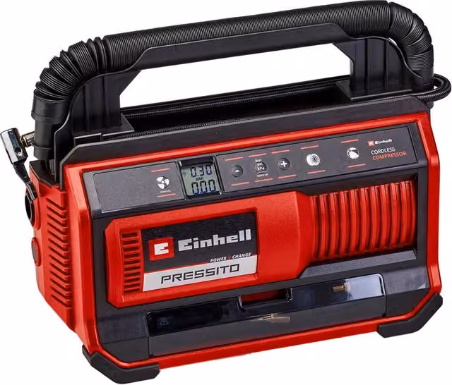 Compressore portatile a batteria Einhell Pressito 18/25 rosso 18 V 11 bar