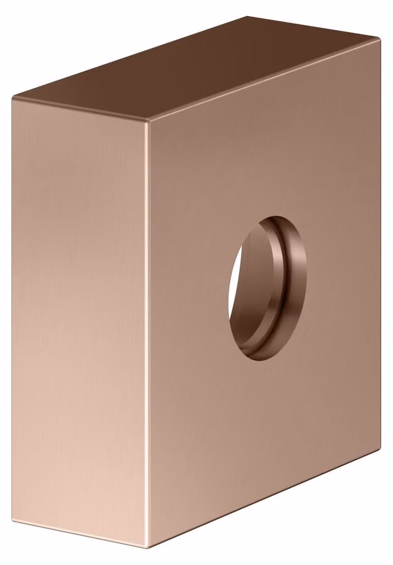 KEUCO rosace de prolongation pour raccords G 1/2 UP, forme de rosace carrée, 59545290282, 59545290282