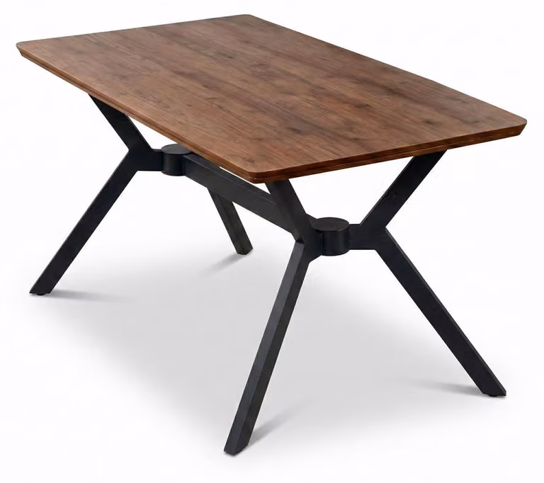 Tavolo, stile moderno, colore marrone, comodo, nuovo, per la sala da pranzo, confortevole, rettangolare
