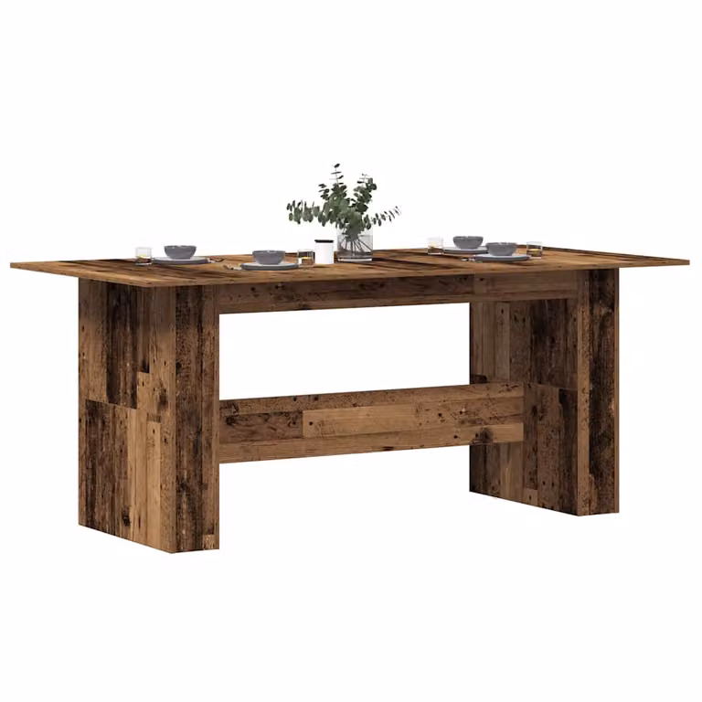vidaXL Tavolo da Pranzo Moderno in Legno Marrone, L/P/H: 180 x 90 x 76 cm