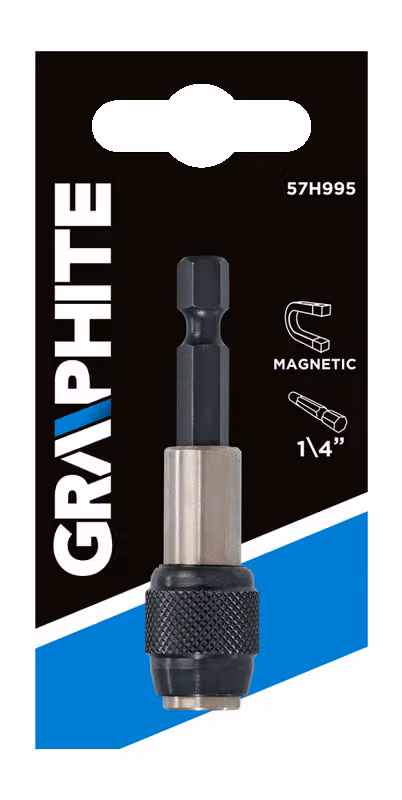 GRAPHITE Supporto magnetico per punte di cacciavite da 60 mm, gambo 1/4