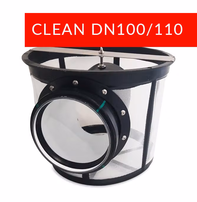 Filtria Clean DN100/110 filtro per acqua piovana | filtro per cisterna | cestello filtrante | filtro per l'utilizzo dell'acqua piovana in giardino | diametro: 30 cm