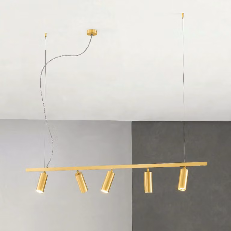 Cremasco Lampada a sospensione 7531, dimmerabile, Ottone / Oro, Soggiorno / Sala da pranzo, Ottone, Moderno, Lampada a sospensione