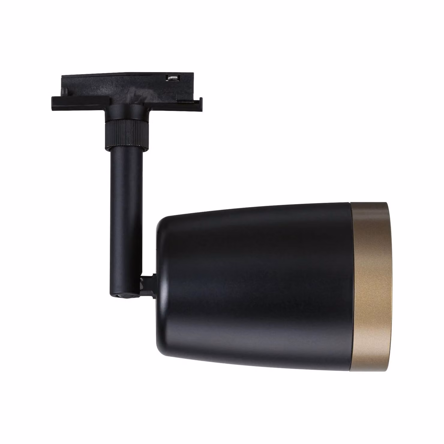 Paulmann URail Faretto su binario COVER, nero/oro, Ø 7 cm GU10 dimmerabile, Nero, Soggiorno / Sala da pranzo, Metallo, Moderno