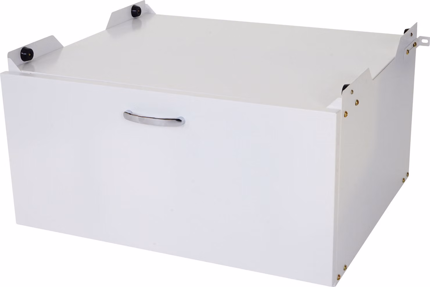 Mobile base per lavatrice MCW-E50, zoccolo rialzato, cassetto 33x61x62 cm, bianco