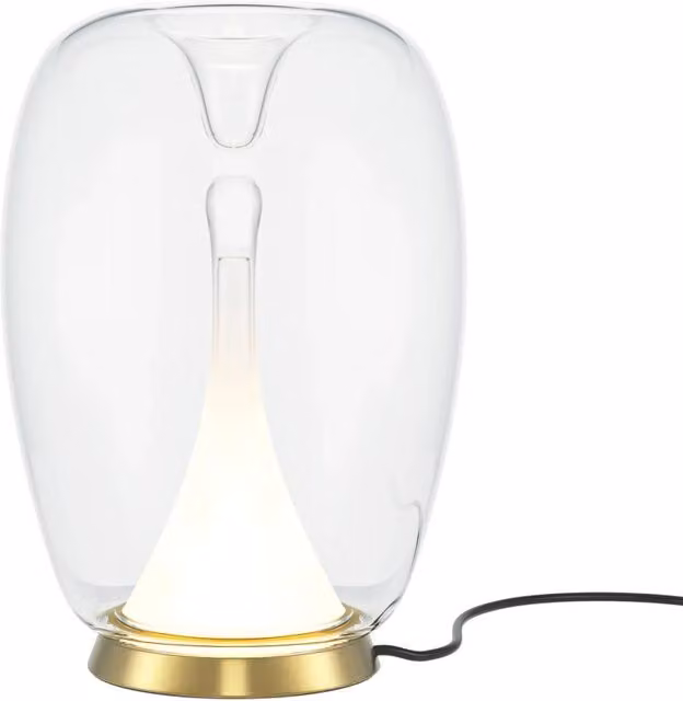 Maytoni lampada da tavolo moderna Splash 1 luce LED integrato oro metallo vetro