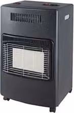Stufa a infrarossi a gas GPL ventilata Syntesy 4200 W Nera L 72 cm, P 36 cm, H 42 cm