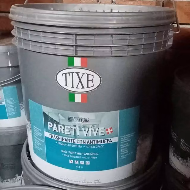 Tixe pareti vive 14lt pittura bianca opaca anticondensa alto spessore con antimuffa lavabile per interni