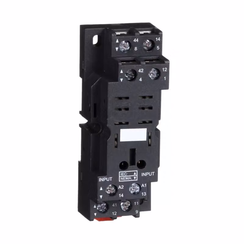 Zoccolo a innesto Schneider Electric per relè di potenza RPM2, configurazione combinata, morsetto a vite RPZF2