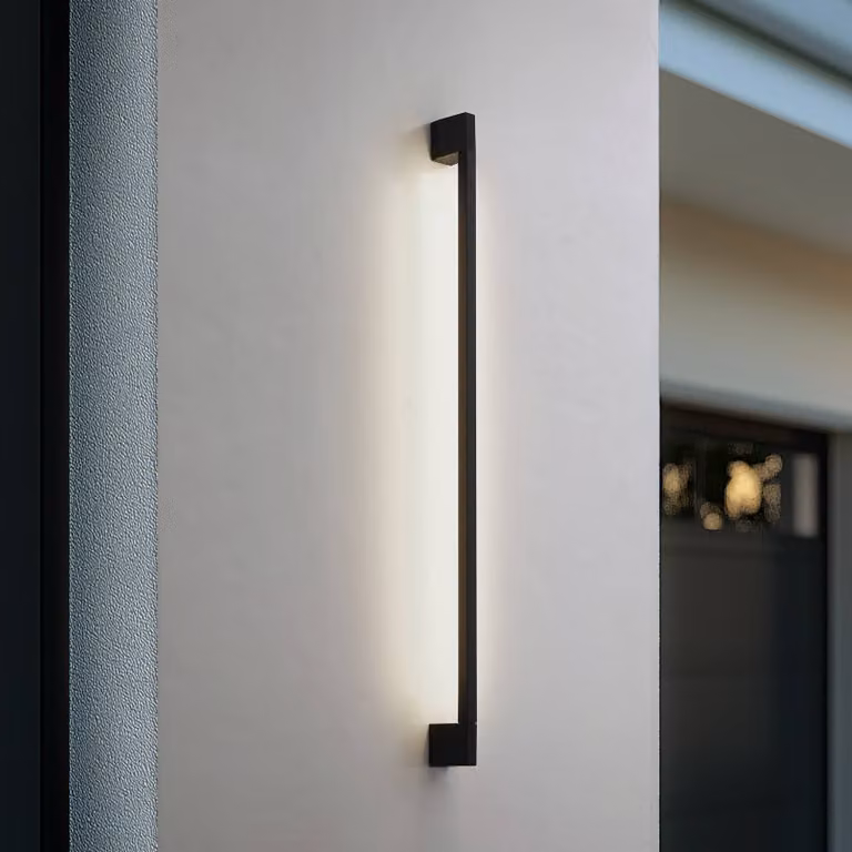Applique da esterni a LED Neano Lindby, Nero, Alluminio, Moderno, Applique LED da esterni