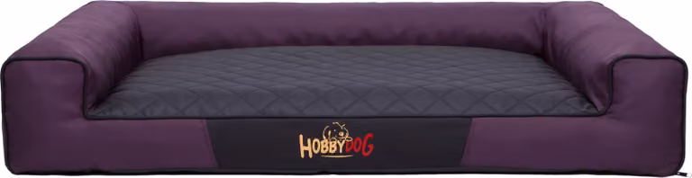 Cuscino per cani Cesto per cani Divano per cani domestici Lavabile - Victoria - 80 x 55 x 17 cm [taglia: L] - Rosso vino con nero