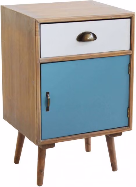 Mobiletto Calgary GIORDANOSHOP in Legno Multicolor con Ante e Cassetti L/P/H: 40 x 36,5 x 64 cm