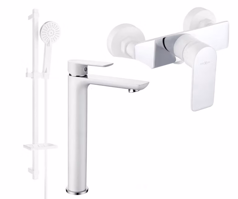 Mexen Alfa DF54 set doccia, bianco/cromo - 745714DF54-02