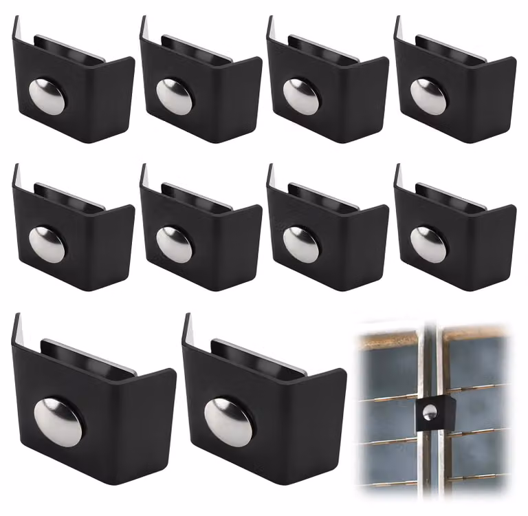 Solidchoice - Set di 10 connettori angolari per reti a doppia barra
