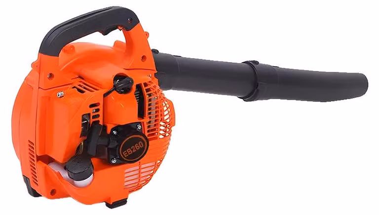Soffiatore a batteria, motore a 2 tempi, cilindrata di 25,4 cc, volume d'aria di 380 CFM, velocità di 7500 giri/min, serbatoio del carburante da 0,65 litri