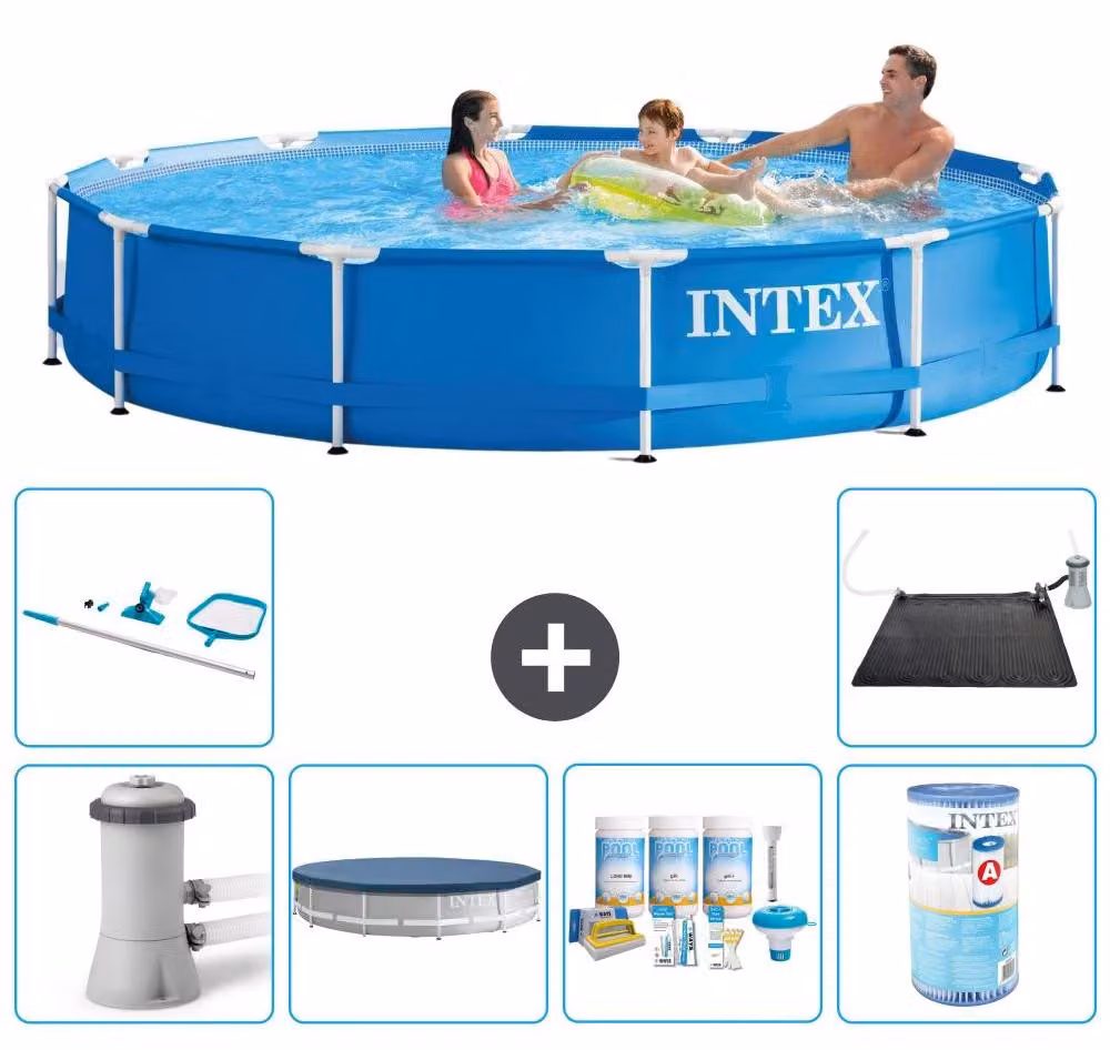 Piscina autoportante rettangolare - 366x76 cm - 7 pezzi - Modello S31720