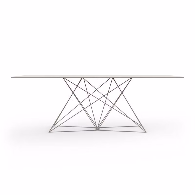 Tavolo Faz Table in acciaio inox Vondom rettangolare