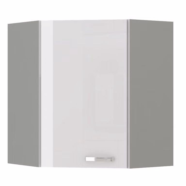 ULLERIKE Mobile angolare superiore - 60x60 cm, bianco / grigio