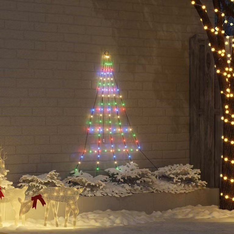 Maison Exclusive - Albero di Natale LED con picchetti Multicolore 182 cm Metallo