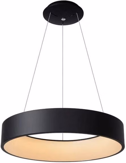 Lampada a sospensione Lucide Talowe LED 39W nera Ø60