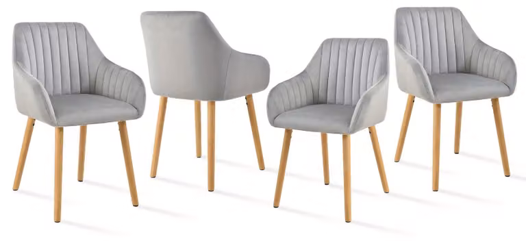 Set di 2/4/6 sedie da pranzo minimaliste