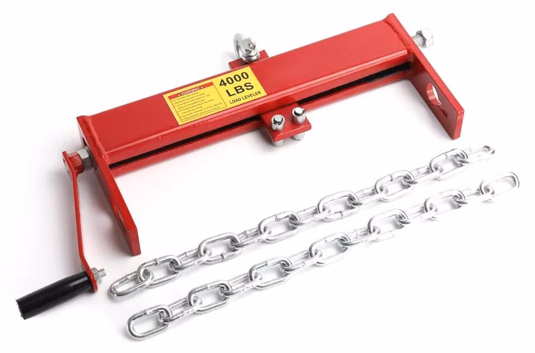 Sollevatore per motori - Bilanciatore di carico per motori, capacità 2 tonnellate (circa 2.000 kg) - Per carichi pesanti - Regolabile con manovella - Adatto per gru da officina - Dotato di 2 catene