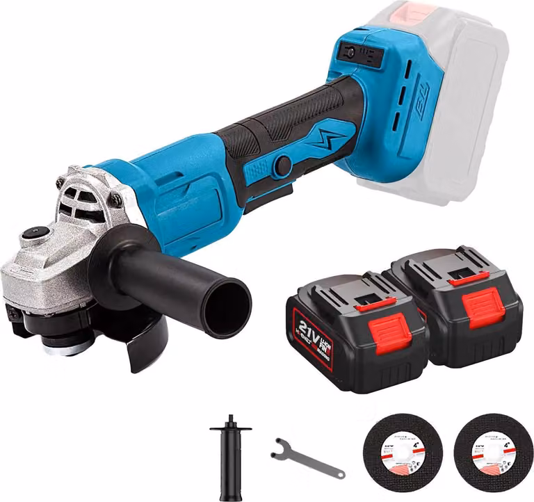 Smerigliatrice angolare, motore brushless, cambio a 3 marce, batteria EU-2 1 spina, EU