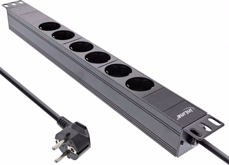 InLine 16415I - Presa multipla (montabile su rack) - 3680 Watt in ingresso, potenza in ingresso CEE 7/7 - connessioni in uscita