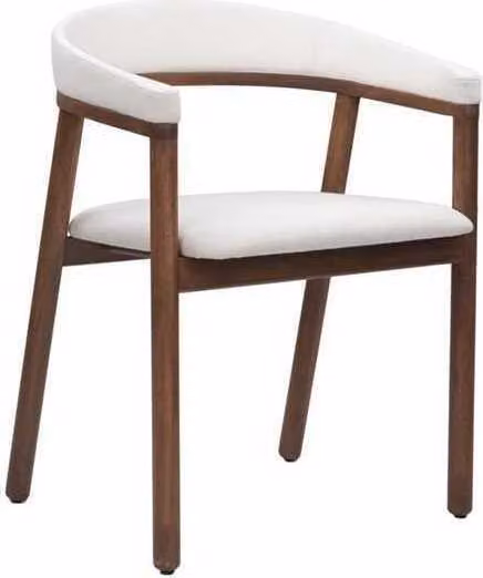 Esszimmerstuhl Weißer Holzstuhl Moderner Einsitzer Armlehnen Stuhl Stühle