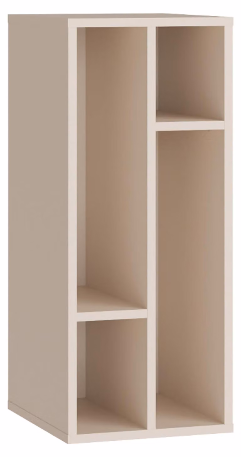 Forte ALICE SPRINGS Divisorio da mobile 30, stile moderno-minimalista, 4 scomparti, organizzazione, materiale a base di legno, beige cashmere, larghezza 30 cm x altezza 72,1 cm x profondità 34,8 cm