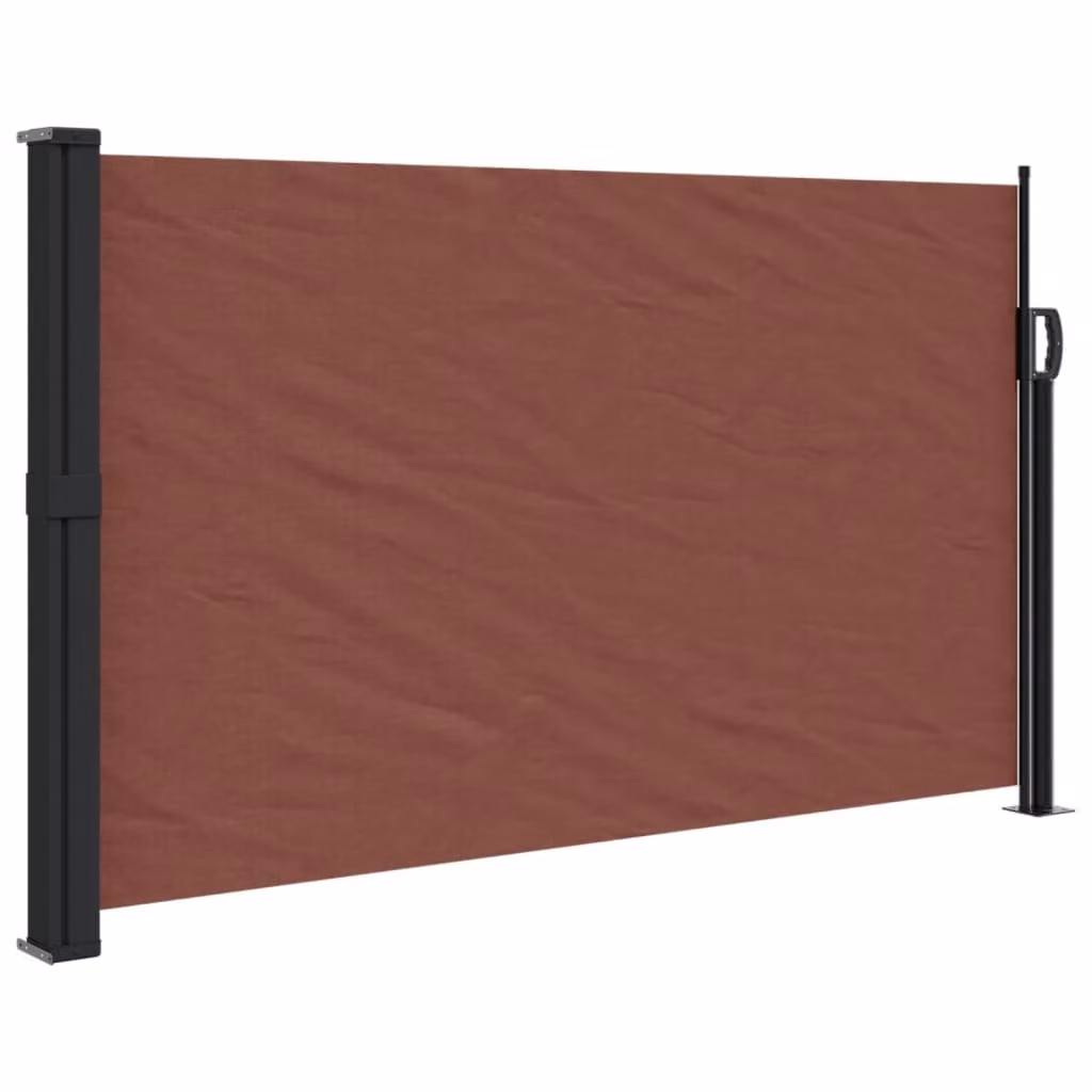 Tenda da Sole Laterale Retrattile Marrone 117x300 cm
