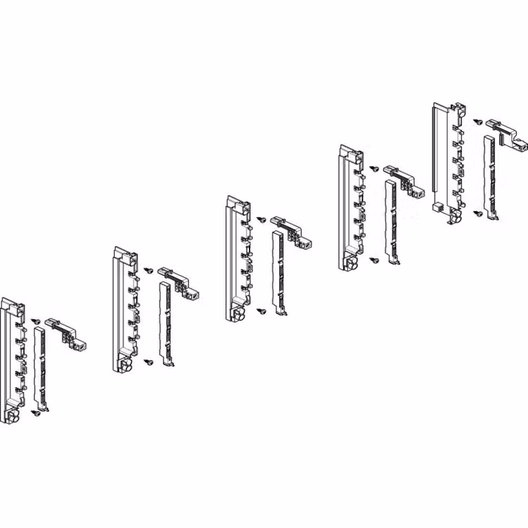 Modulo barra collettrice ABN a incasso 4FB/2RE 40 mm per CU (2x)12x5 mm, a 5 poli, EBM 70 mm MTS42505
