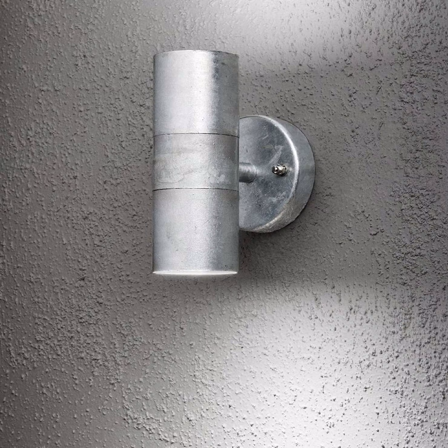 Konstsmide Modena Up&Down Applique Up & Down in acciaio zincato con vetro trasparente