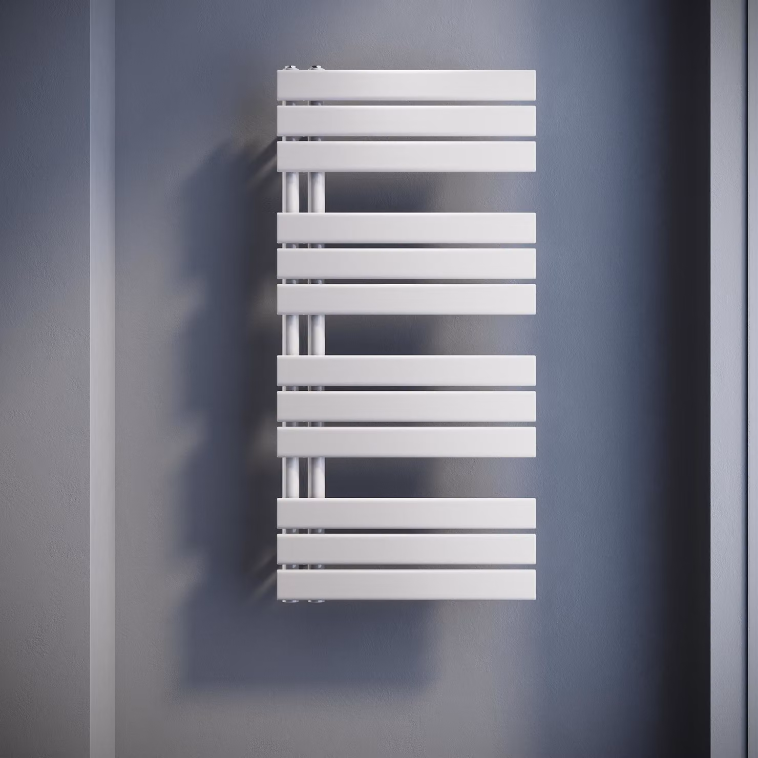 SONNI: Radiatore verticali, pannelli radianti, a singolo strato, colore bianco, dimensioni 1038x500 mm. Riscaldamento a acqua o elettrico (senza resistenza)