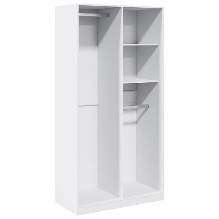 Armadio Bianco 100x50x200 cm in Legno Multistrato