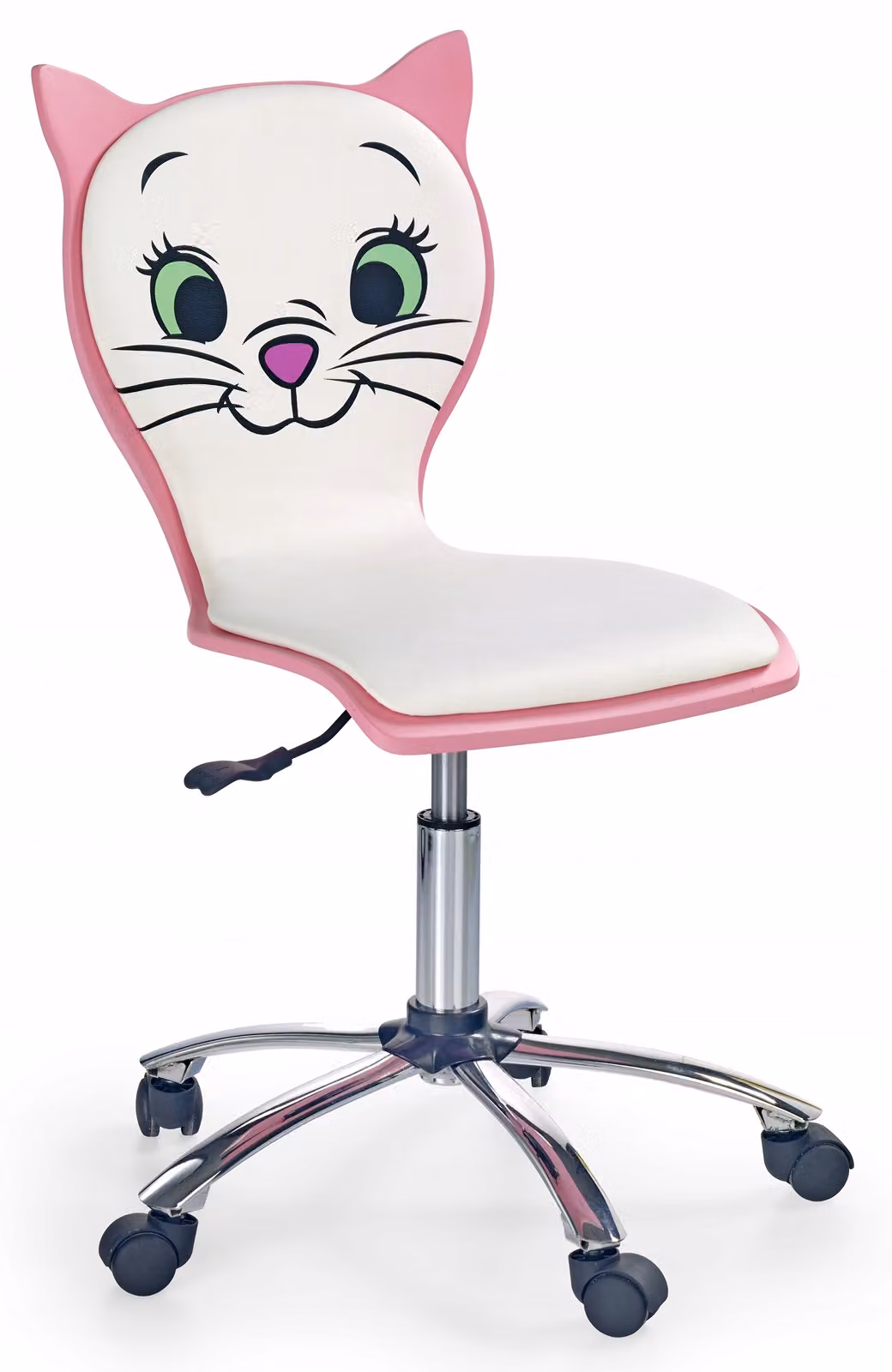 Sedia girevole per bambini Sedia da ufficio Sedia da scrivania Sedia da ufficio Sedia girevole per bambini Cat Pink