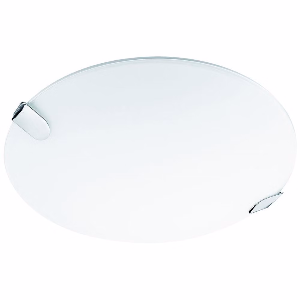 LEDS C4, plafoniera a clip - 18,5 W, luce calda, 935 lm, grado di protezione IP23, colore argento