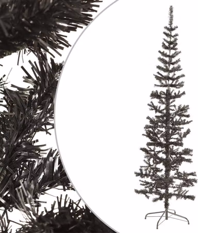 Maison Exclusive - Albero di Natale slanciato nero 210 cm