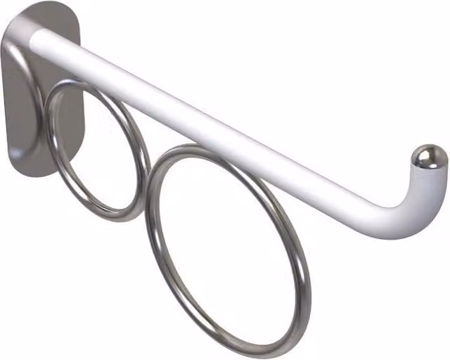 Maniglia 75 cm bagno disabili terza eta giotto inox bianco opaco