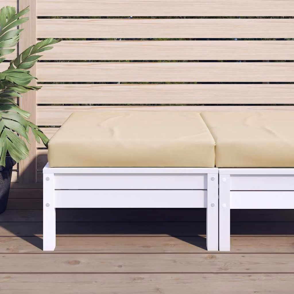 vidaXL Cuscino per Pallet Beige in Tessuto Oxford e Schiuma, L/P/H: 60 x 60 x 8 cm