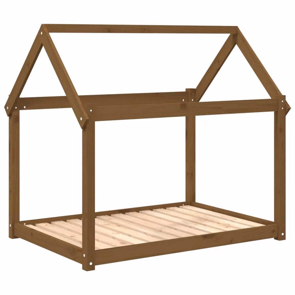 Cuccia per Cani Ambra 111x80x100 cm in Legno Massello di Pino