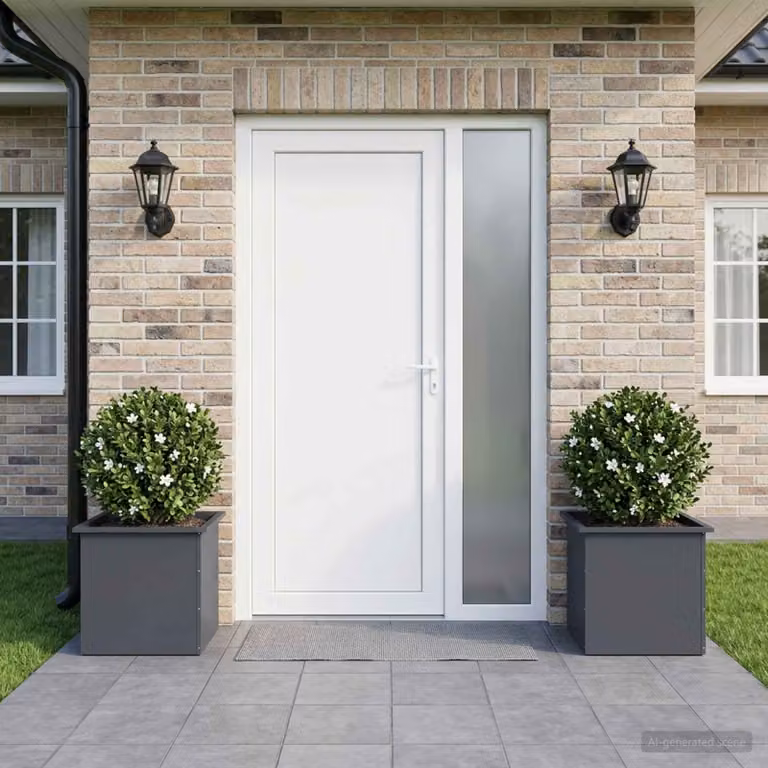 vidaXL Fioriera da giardino con LED 2 pz Antracite 50 x 50 x 48 cm