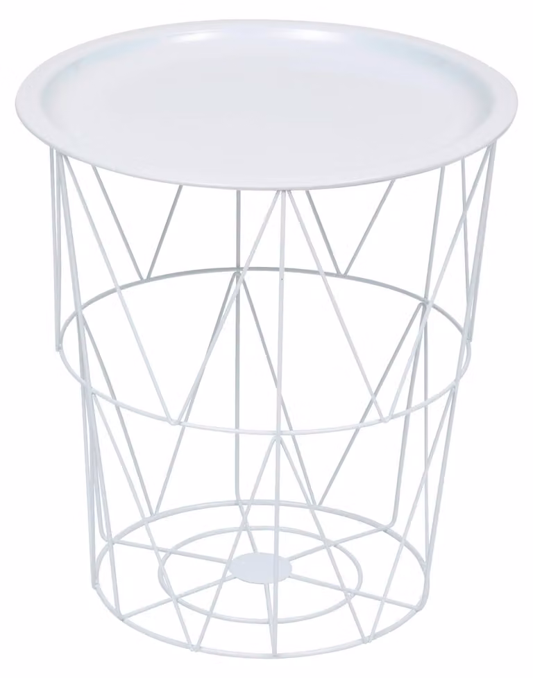 Tavolino "kumi" bianco 40x37x37 cm - Atmosphera, arredamento d'interni
