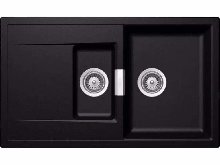 Schock Cristadur Mono D-150 Un lavello Magma MAG con comandi eccentrici