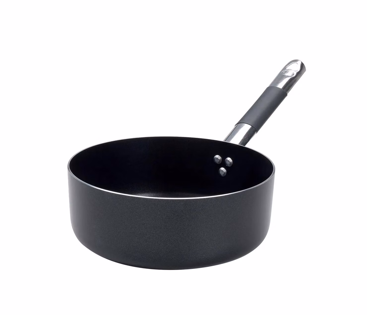 Casseruola Bassa AlBlack in alluminio antiaderente 3mm con manico “cool”, diam. 28cm