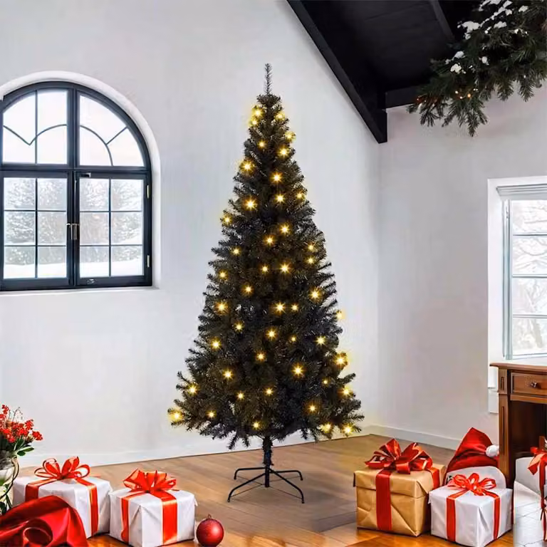 Maison Exclusive - Albero di Natale nero, 180 cm, in PVC